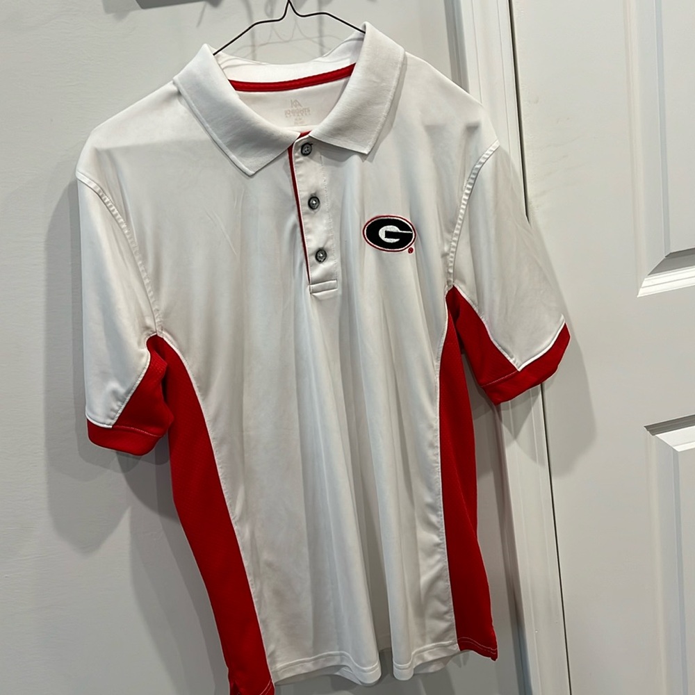 White Georgia Bulldogs polo